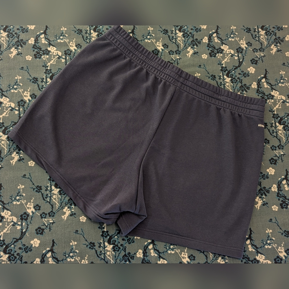 Adidas x Zoe Saldana Size 2X Blue w Pink Stripes French Terry Shorts NWT - Picture 6 of 12